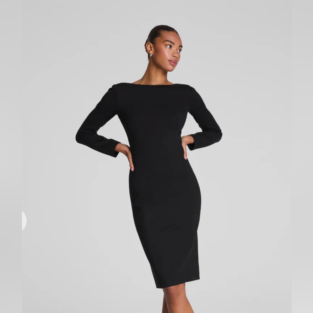 NWT Spanx Long Sleeve Low Back Dress